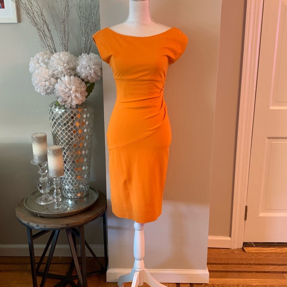 DVF Draped Stretch Twill Dress